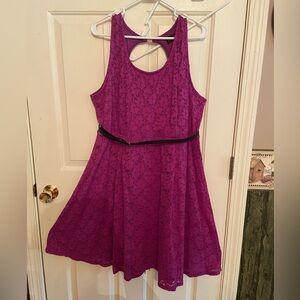Lane Bryant stretchy lace skater dress